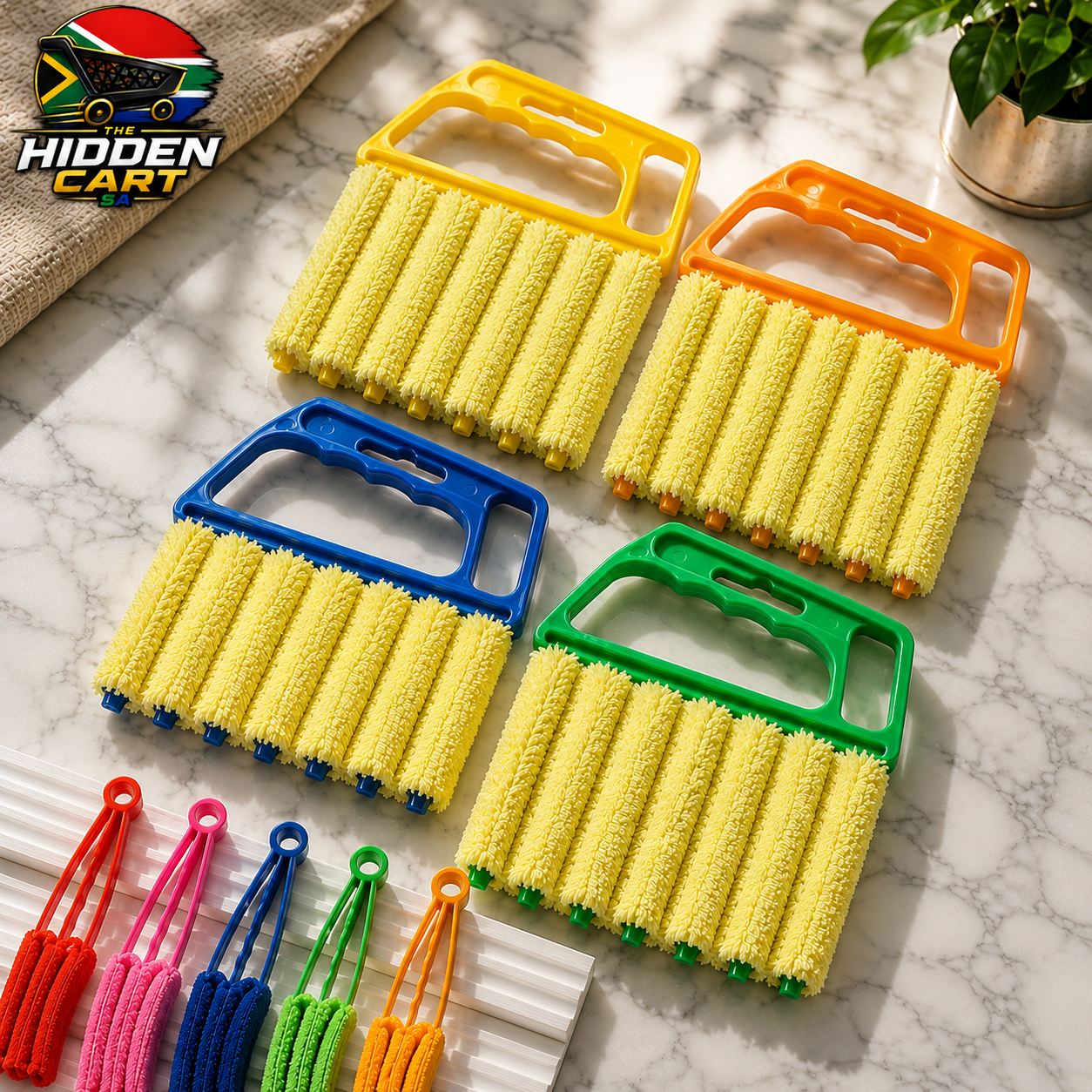 The Hidden Cart™ 2-in-1 Microfiber Blind & Vent Cleaning Kit | Washable & Reusable