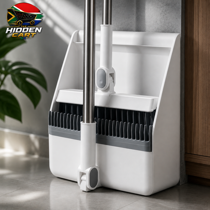 The Hidden Cart™ 4-in-1 Smart Cleaning Set | Broom, Dustpan, Hidden Brush & Squeegee