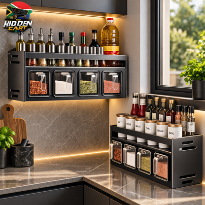 The Hidden Cart™ Pull-Out Spice Rack Organizer