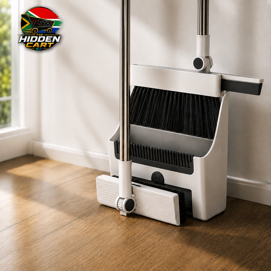 The Hidden Cart™ 4-in-1 Smart Cleaning Set | Broom, Dustpan, Hidden Brush & Squeegee
