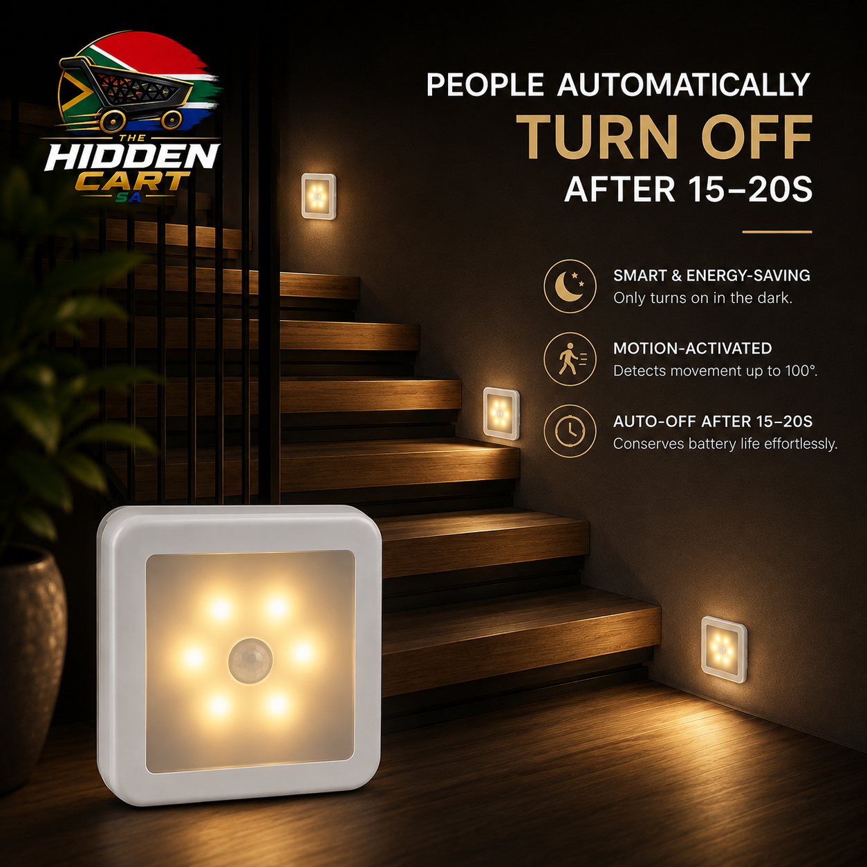 The Hidden Cart™ Smart Motion Sensor LED Night Light