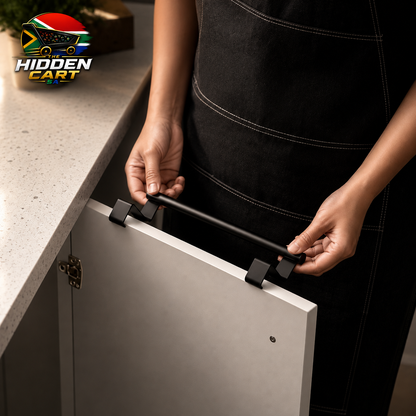 The Hidden Cart™ Premium Over-Cabinet Towel Rod