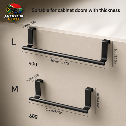 The Hidden Cart™ Premium Over-Cabinet Towel Rod
