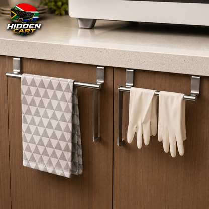 The Hidden Cart™ Premium Over-Cabinet Towel Rod