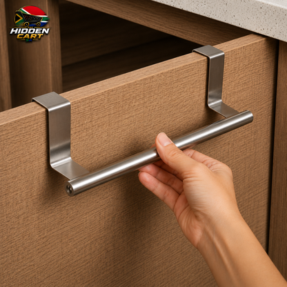 The Hidden Cart™ Premium Over-Cabinet Towel Rod
