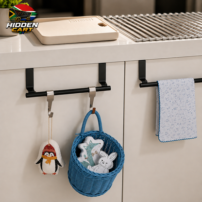 The Hidden Cart™ Premium Over-Cabinet Towel Rod