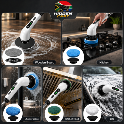 The Hidden Cart™ Electric Spin Scrubber | Cordless 9-in-1 Cleaning Brush