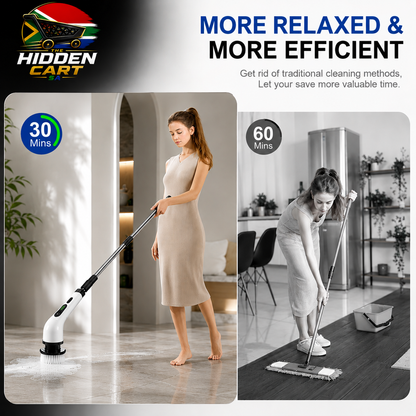 The Hidden Cart™ Electric Spin Scrubber | Cordless 9-in-1 Cleaning Brush