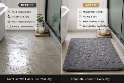 The Hidden Cart™ Coral Pebble Premium Bathmat