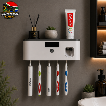 The Hidden Cart™ 2-in-1 Smart UV Sanitizer & Automatic Toothpaste Dispenser