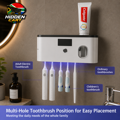 The Hidden Cart™ 2-in-1 Smart UV Sanitizer & Automatic Toothpaste Dispenser