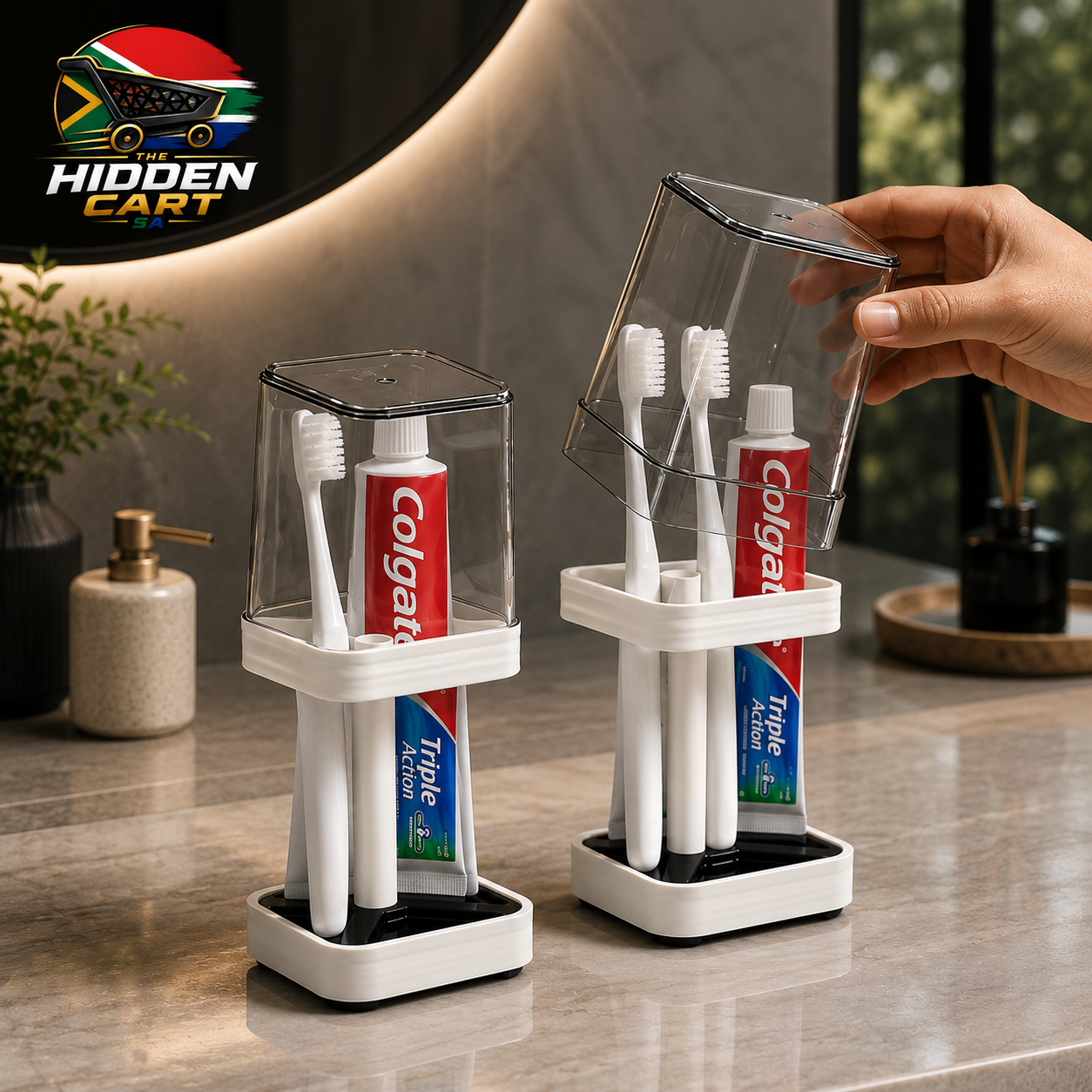 The Hidden Cart™ Clutter-Free Toothbrush Organizer